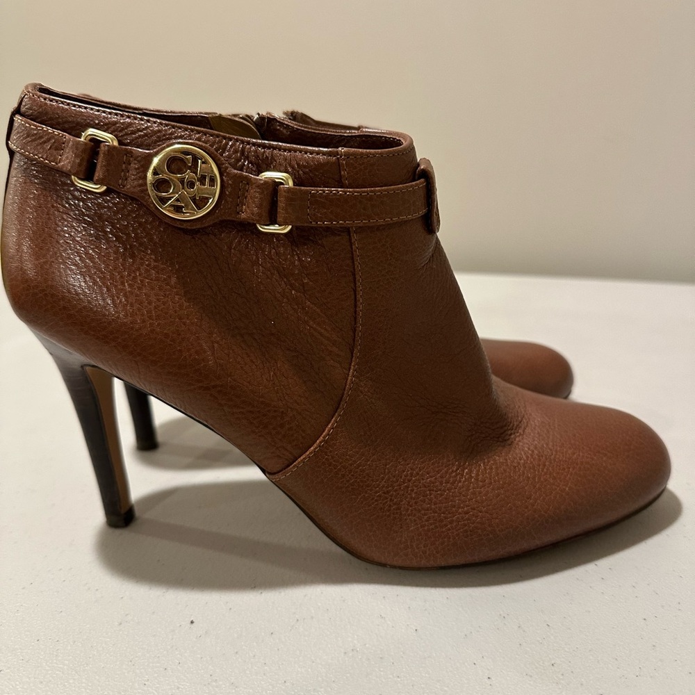 Brown Leather Ankle Boots - Picture 7 of 11